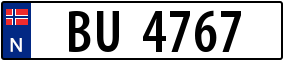 Trailer License Plate